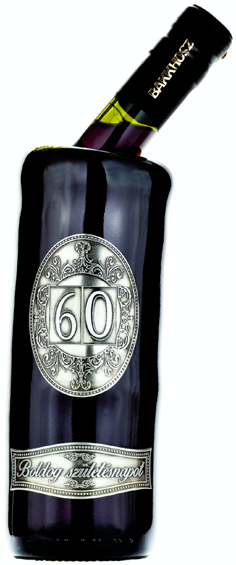 Cabernet Sauvignon ferdenyakú palack "Boldog Születésnapot" felirattal igény szerinti évszámmal - 66